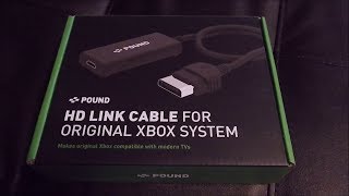 Pound HD Link Cable for Original Xbox System Unboxing and Demo