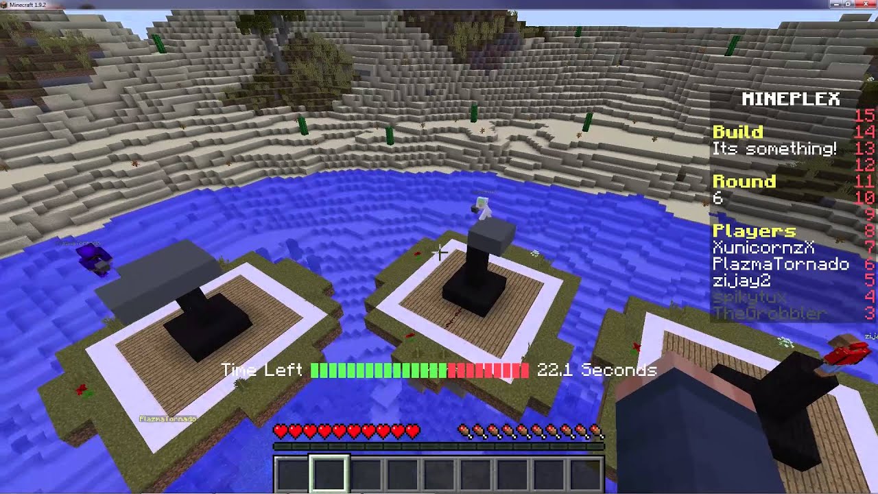 MineCraft Games - MinePlex - Speed Builders - E1 - YouTube