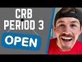 CRB UPDATE | Application 3 is OPEN!