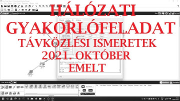 Hálózati gyakorlófeladat (EMELT távközlési ismeretek 2021. október Cisco Packet Tracer)