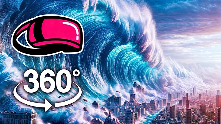 Tsunami Wave HittingThe City - Survive | 360 VR
