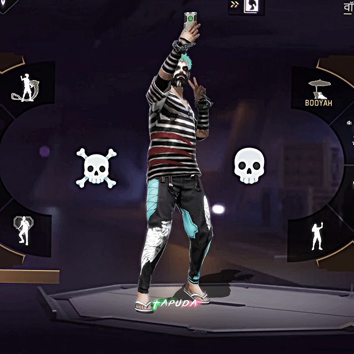 free fire selfie emote ☠️💀 #freefirehighlights #freefire #old