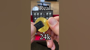 Tungsten Fake Gold Coin - Ping Test