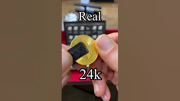 Tungsten Fake Gold Coin Ping Test 