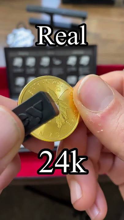 Tungsten Fake Gold Coin - Ping Test