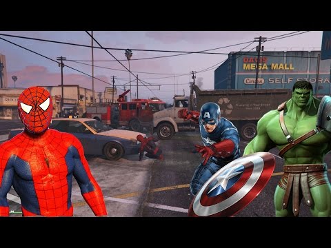 Örümcek Adam Kaptan Amerika Kavga, Hulk Örümcek Adam - Süper Kahramanlar Çizgi Film İzle #15