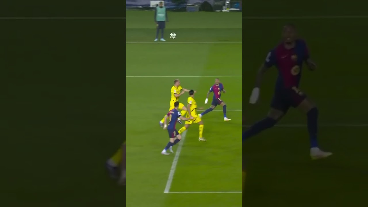 Yamal’s pass to Raphinha 😍