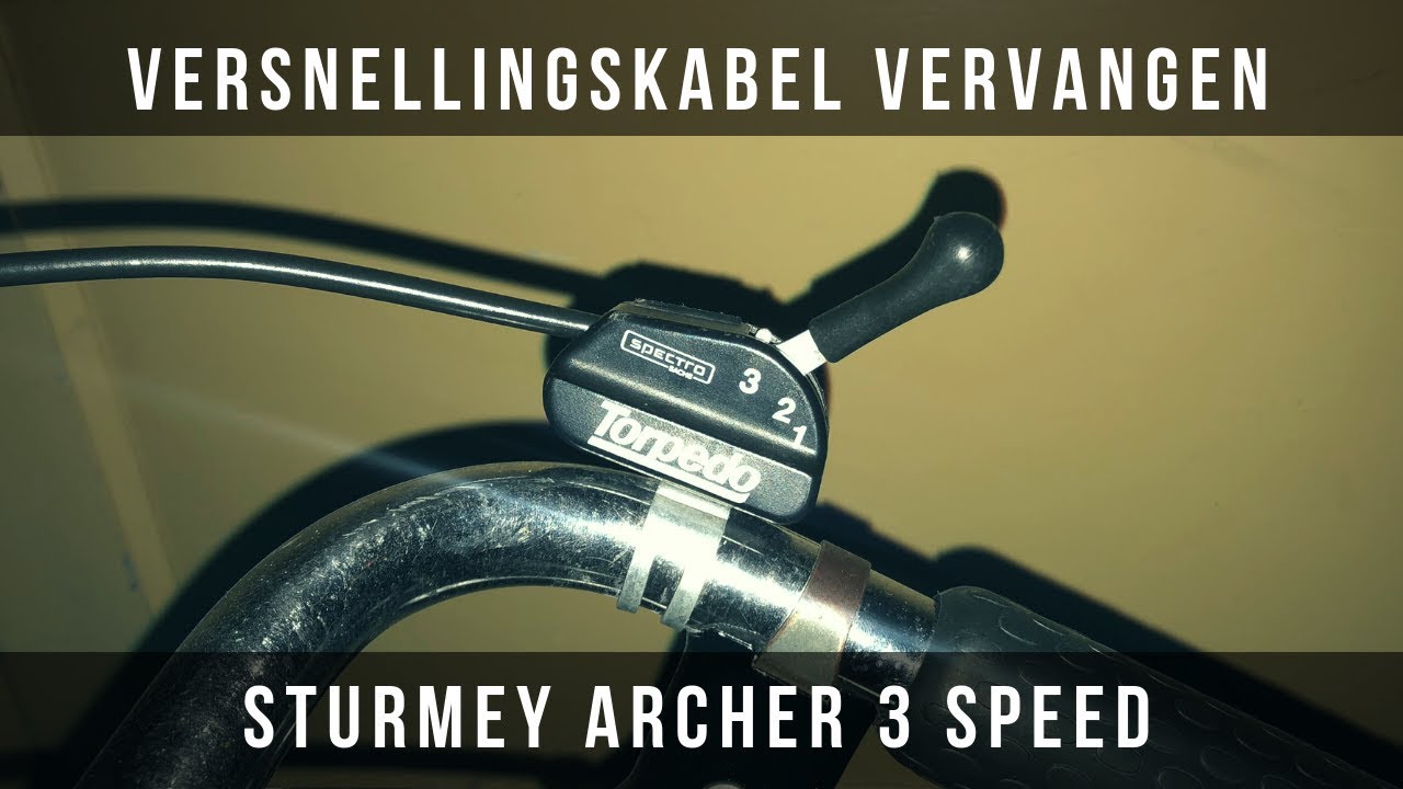 Gewend aan Onaangenaam grijs Versnellingskabel vervangen oude fiets - Sturmey Archer 3 speed - YouTube