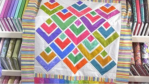 Modern Quarter Log Cabin Patchwork with Valerie Nesbitt (Taster Video)