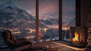 Fireplace Sounds | Cozy Ambience | Winter Wonderland Reading Nook by Soothing Ambience 249 views 2 months ago 3 hours