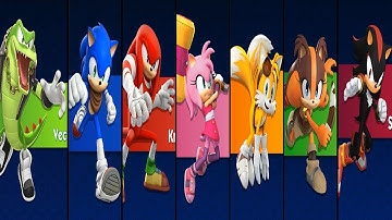Sonic Dash 2 Sonic Boom - All 7 Characters Unlocked Amy Tails Shadow Knuckles Vector Hack Rings Mod