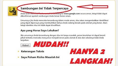 How to Overcome "This Connection is Untrusted" in Firefox Browser