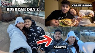 OUR CABIN TRIP TO BIG BEAR *DAY 2* | FRIENDS CARNE ASADA & MOUNTAIN ROLLER COASTER 🎢