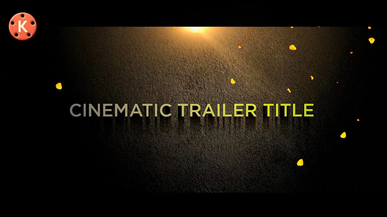 Cinematic Title Editing in Kinemaster [Tutorial] || Creative Ajit - YouTube