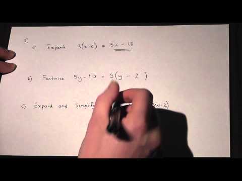 How to expand and factorise linear brackets easily
