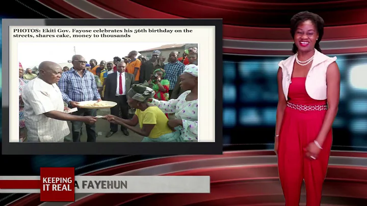 Governor Fayose Celebrates 56th Birthday By Distributing N200 & Cake On The Streets