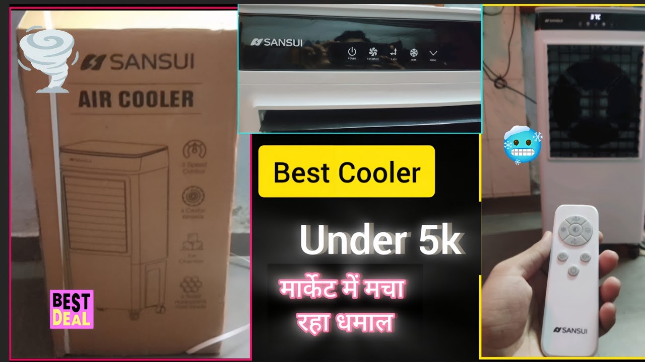 Smart  remote control cooler under 5k |  Sansui 34L new cooler unboxing and review|  Mini Ac Cooler