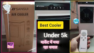 Smart  remote control cooler under 5k |  Sansui 34L new cooler unboxing and review|  Mini Ac Cooler