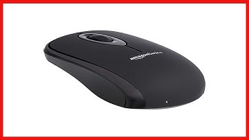 Amazon Basics Wireless Computer Mouse with USB Nano Receiver   Black