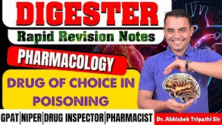 D-51 | Drug of choice in poisoning- Pharmacology | Rapid revision notes ##important screenshot 3
