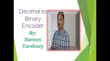 Decimal to Binary Encoder