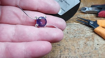 how to make a prong setting part 3 for round stones, w/ measuring formula