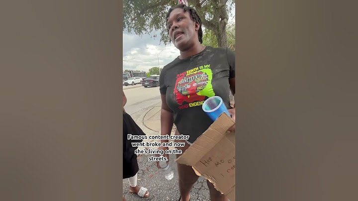 Famous content creator went broke and now she’s living on the streets. 😢