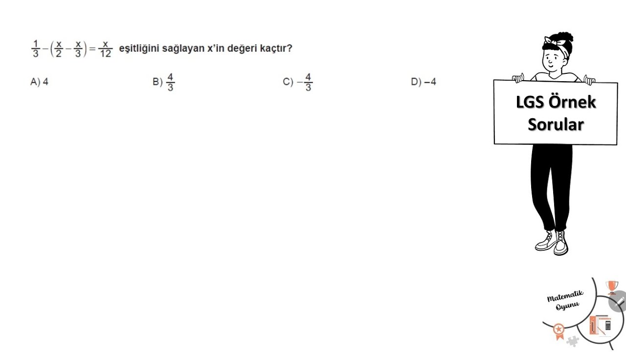 Doğrusal Denklemler | Örnek Soru | #lgs2026 #lgsmatematik #lgshazırlık #lgskampı #doğrusaldenklemler