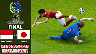 INDONESIA VS JAPAN | FINAL PIALA ASIA U-19 | PANAS, KERAS DAN BRUTAL! PENUH DENGAN TACKLE GILA (END) screenshot 5