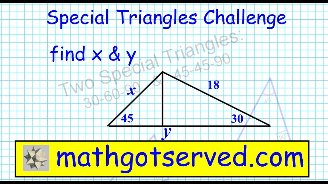 Complex Special Triangles 454590 306090 similar