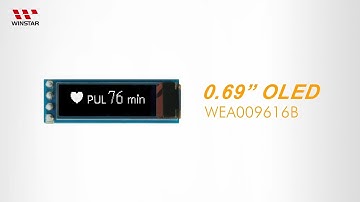 Winstar 0.69 inch 96x16 COG OLED with PCB - WEA009616B