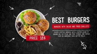 Food Menu Slideshow After Effects Template