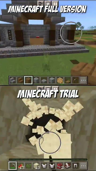 Minecraft Full Version VS Minecraft Trial