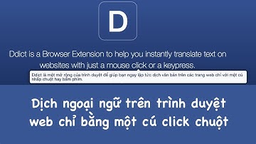 Ddict - Dịch ngoại ngữ trên trình duyệt chỉ bằng 1 cú click chuột