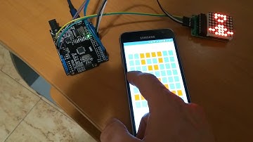 Matriz 8x8 controlada por Arduino y Android