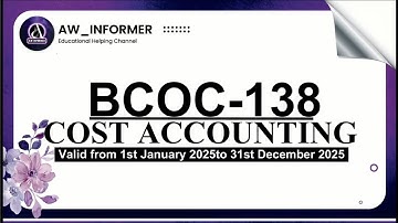 BCOC 138 SOLVED ASSIGNMENT 24-25 | BCOC 138 SOLVED ASSIGNMENT IN ENGLISH 24-25 | FREE SOLVED ASSI😮😦