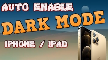 How to automatically enable dark mode at sunset on all iOS devices ( IPhone and iPads )