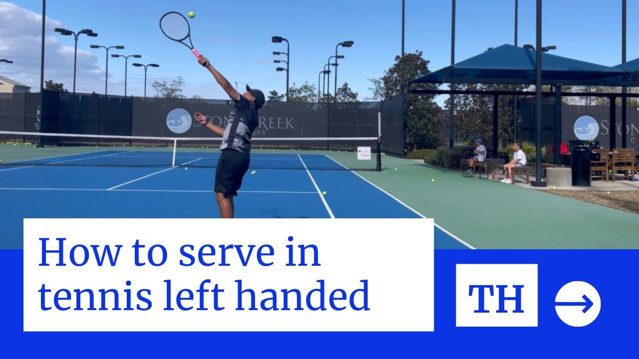 How to serve in tennis left handed Fixing the toss that goes too far