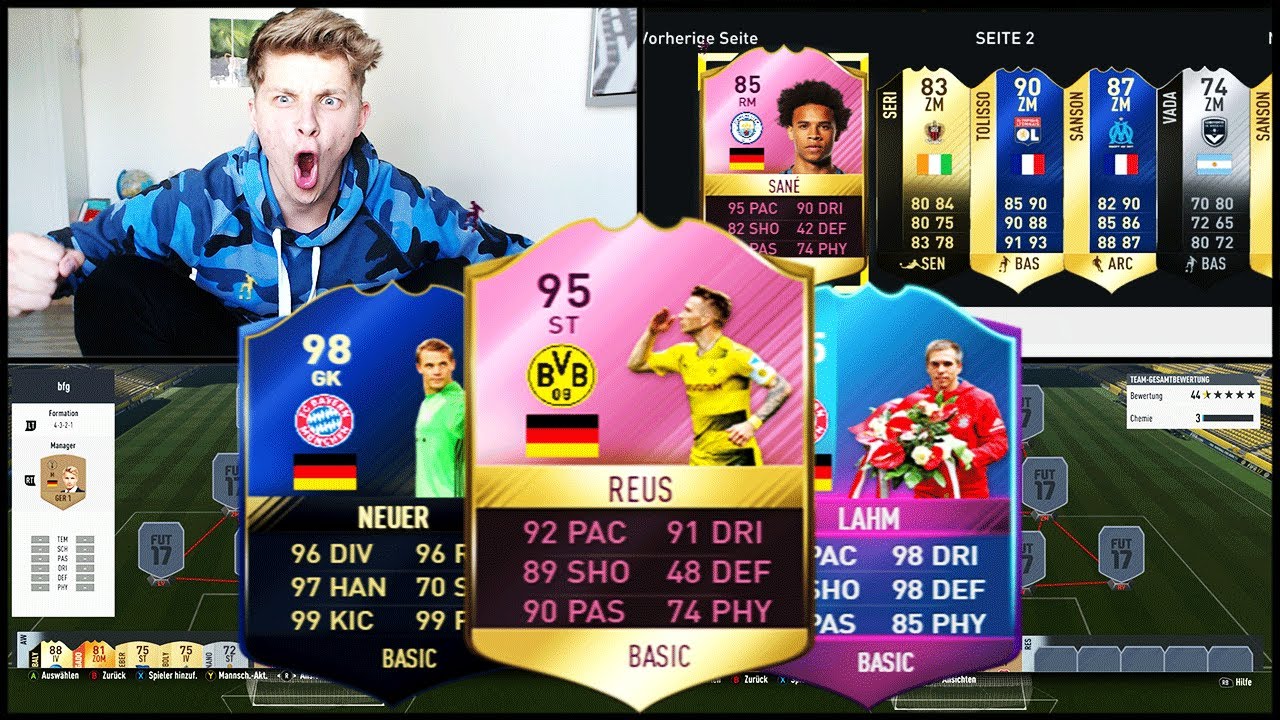 DEUTSCHLAND BUY FIRST GUY SQUAD BUILDER CHALLENGE!! 🔥⛔️🔥 - FIFA 17 ULTIMATE TEAM (DEUTSCH)