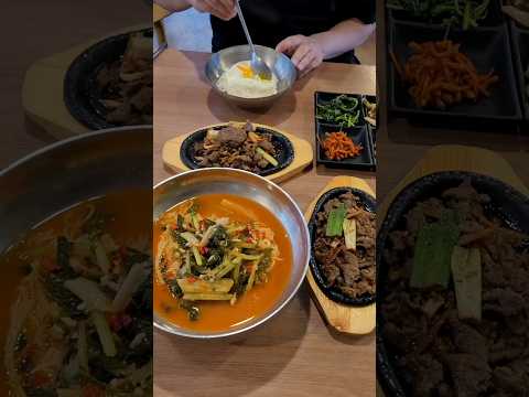 korean food noodle & bulgogi