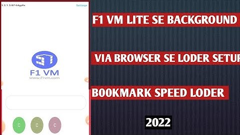 How to set F1 vm lite 11 Version  Via browser se bookmark Bana kar loder kaise Lagaye Fb Post pe