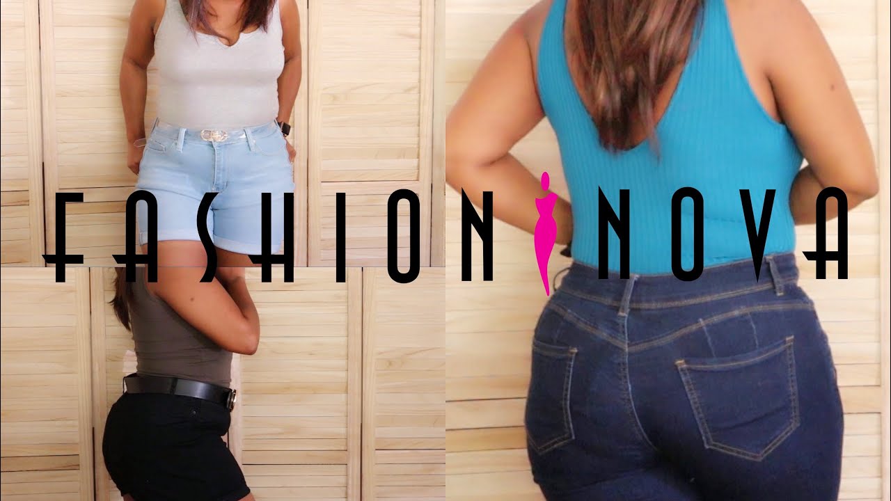 Fupa Friendly Jean Shorts  Fashion Nova Curvy Try On Haul 