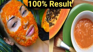 Papaya face pack for glowing skin // face pack for  glowing skin at home