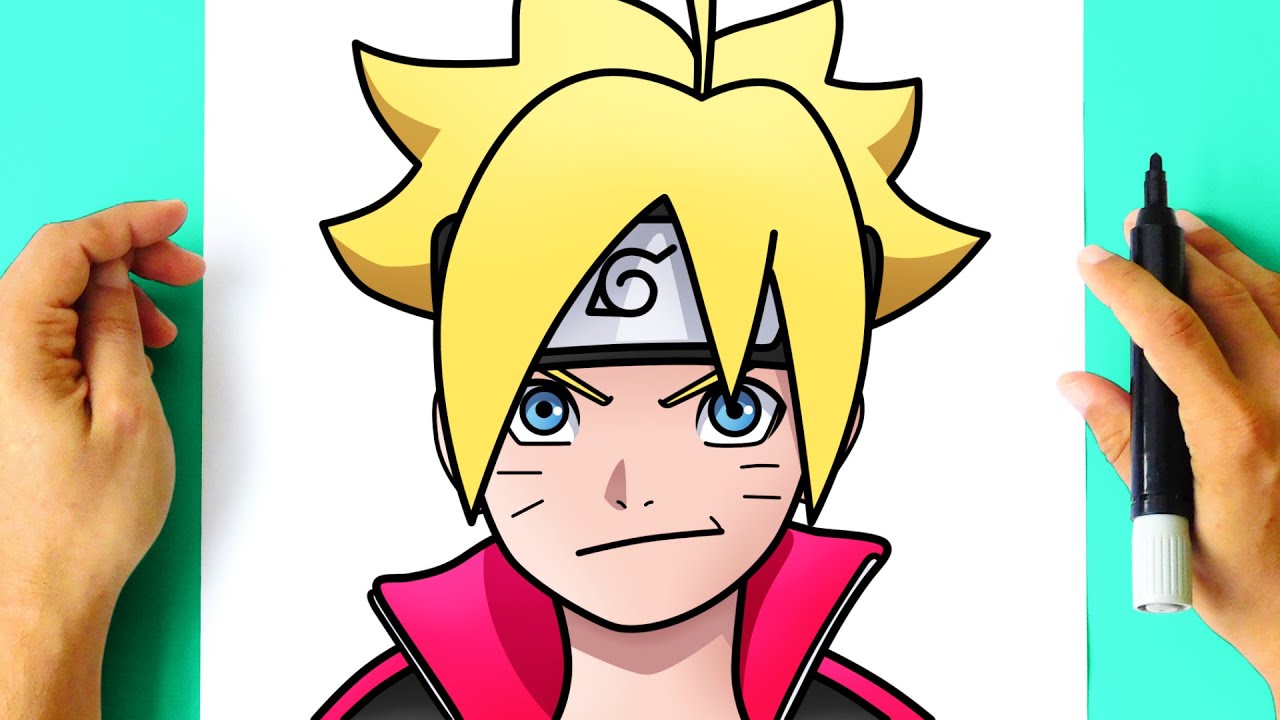 Como Desenhar o Boruto (Muito Fácil) - Aprender a Desenhar