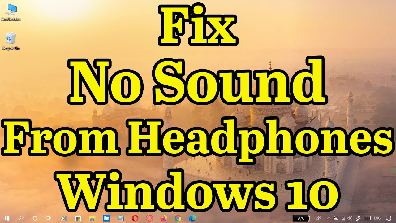 headphones windows 10 no sound