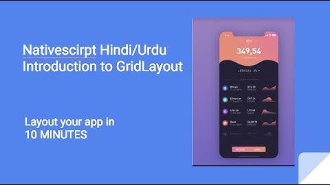 GridLayout Nativescript Angular in Hindi/urdu  #2