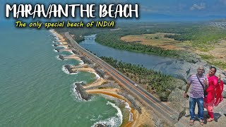 ಇಡೀ ಭಾರತದಲ್ಲಿ ಈ ಥರ ಬೀಚ್ ಇನ್ನೊಂದಿಲ್ಲ | Maravanthe Beach Aeriel View  | Drone Shots | MMK Travel Vlogs