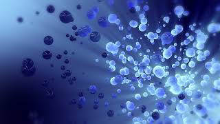 Blue 3D sphere particles flying in empty space background animation | 4K Free Stock Video