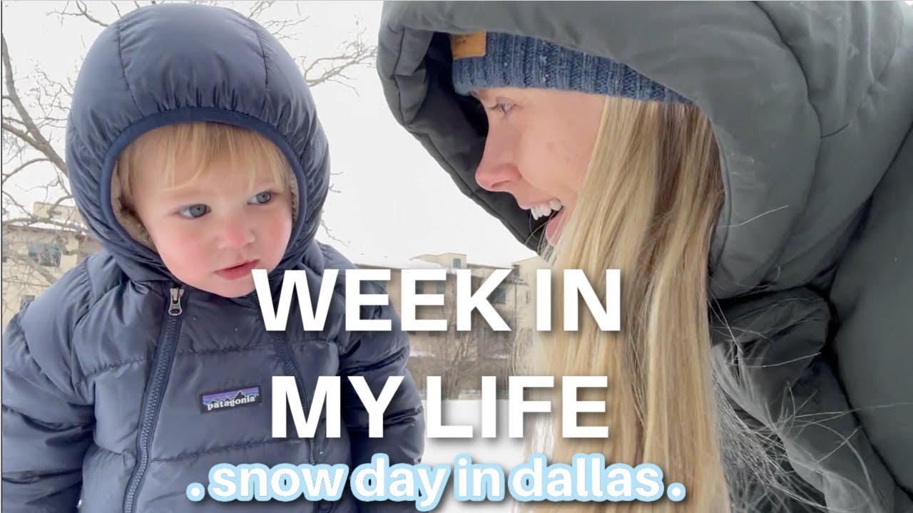 WEEK IN MY LIFE | Snow day in Dallas | Target Haul | Toddler Activities
