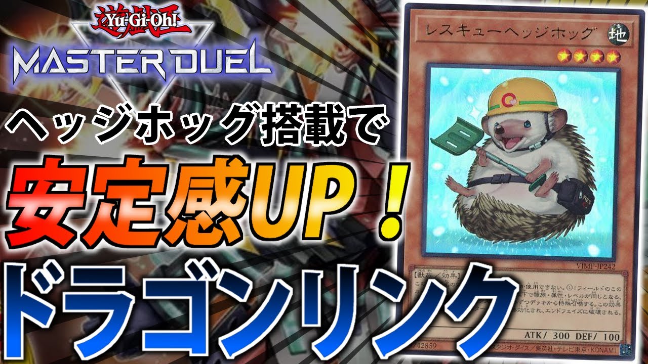 ヘッジホッグ搭載】1枚初動登場で安定感UP！ドラゴンリンクをサクッと